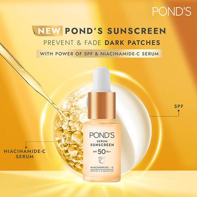 Ponds Serum Sunscreen Spf 50 PA++ UVA UVB Nicanamide - C 14ml - Body Sunscreen