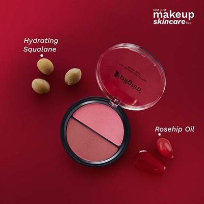 Pilgrim 2-IN-1 Blush Duo Berry Beat-03 Richly Pigmented Ultra Matte Blendable Suits all skin tones 9 g - Blushes