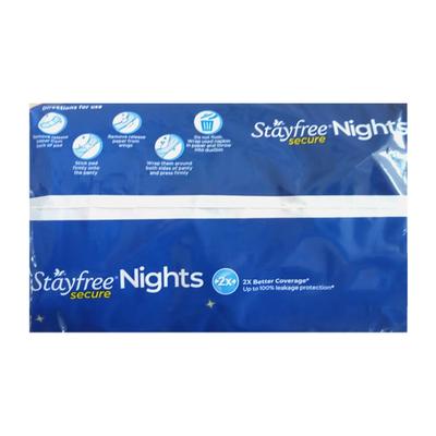 Stayfree Secure Nights Cotton Soft Comfort Pads XXL 40's - Sanitary Napkins