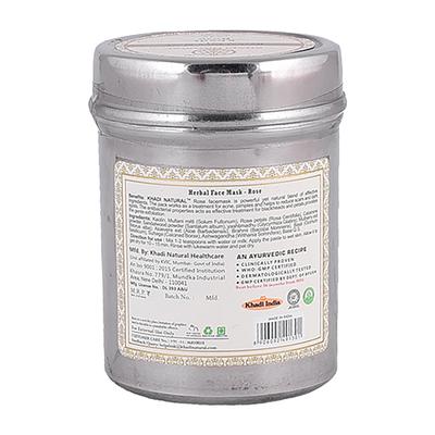 KHADI NATURAL ROSE FACE MASK 50 gm - Face Mask