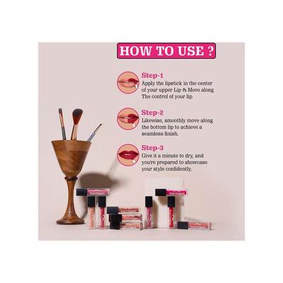 Aravi Organic Long Lasting Ultra Smooth Matte Liquid Lipstick - Signature Smile 7.5 ml - Liquid Lipsticks