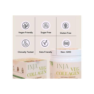 INJA Veg Collagen Powder - Natural Flavour 150 g - Hair & Skin