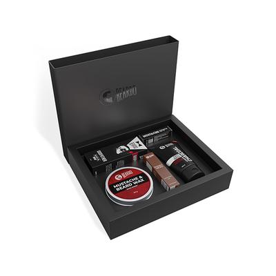 Beardo 5-In-1 Combo Gift Box (Charcoal Facewash-100gm,Godfather Oil-30ml,Moustache Wax-50G,Growth Roll On-8ml And Whisky Smoke Edp-8ml) 1's - Beard Kits