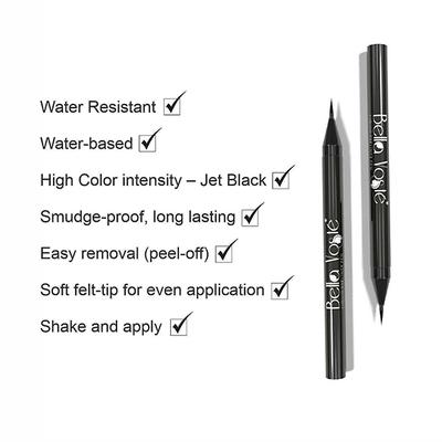 Bella Voste Liquid Eyeliner Pen Midnight Black 10 ml - Eyeliners