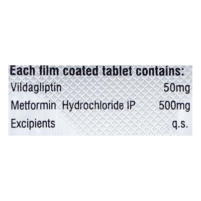 VILDAGLIP M 50/500mg Tablet 10's - Diabetes-Ant