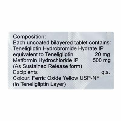 INCRETEN M 500mg Tablet 15's - Diabetes-Ant