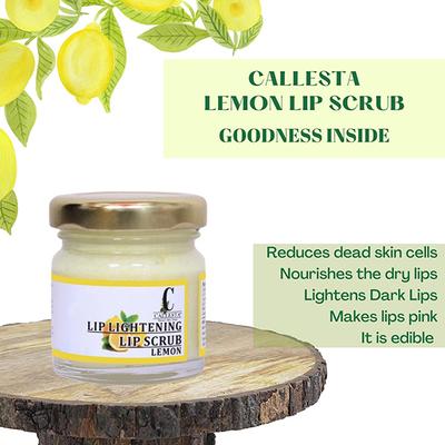 Callesta Lip Lightening Exfoliating Lemon Lip Scrub 50 gm - Lip Scrubs