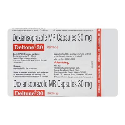 Deltone 30mg Capsule 10'S - Ulcer/Reflux/Flatulence-Aaa