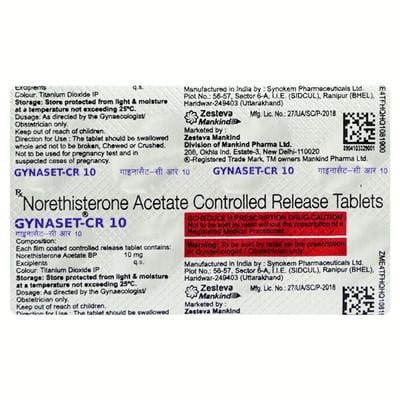 GYNASET CR 10 Tablet 10's - Hormonal Therapy-Oes