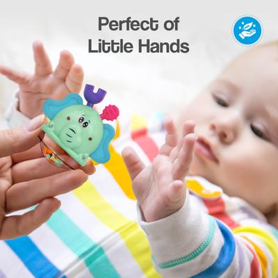 R for Rabbit Jingle Safari Rattles (Pack of 5) 1's - Baby Safety