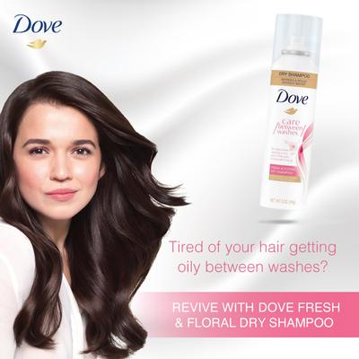 Dove Fresh & Floral Dry Shampoo Spray for Oily Scalp 141 ml - Dry Shampoos & Conditioners