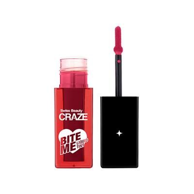 Swiss Beauty Craze Bite Me Liquid Hydrating Tint with Dewy Finish 4-Love Bite 4 ml - Lip Stains & Tints