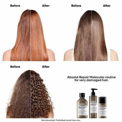 L'Oreal Professionnel Absolut Repair Molecular Deep Repairing Hair Rinse-Off Serum for Damaged Hair 250 ml - Hair Serums