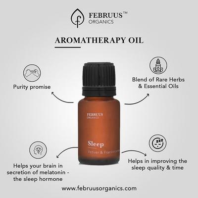 Februus Organics Aromatherapy Oil - Sleep Vetiver & Frankincense 10 ml - Essential Oils