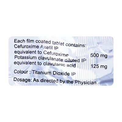 ORATIL CV 500mg Tablet 10's - Bacterial Infections-Cep