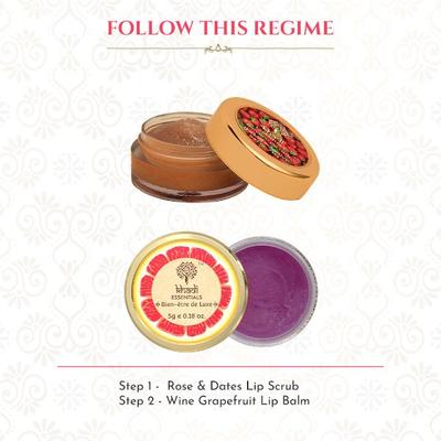 Khadi Essentials Beetroot Lip Balm with Beeswax Shea Butter for Dry and Chapped Lips 5 gm - Lip Balms