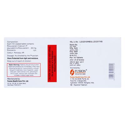 Advastat 20Mg Tablet 10's - High Cholesterol-Dys