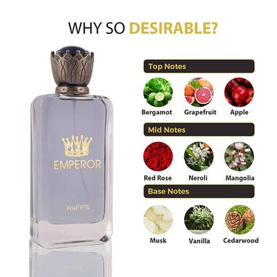 RiiFFS Emperor Eau De Parfum for Men 100 ml - Men Perfumes (Edt/Edp)