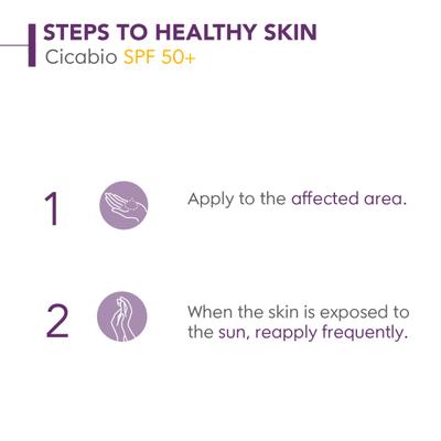 Bioderma Cicabio SPF 50+ Repairing Cream 30 ml - Face Sunscreen