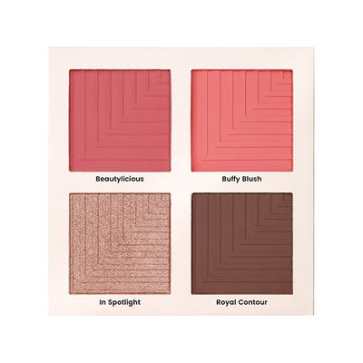 Matt Look Tone & Glaze Sculpting Face Palette for Makeup with Blushes, Highlighters & Contour, Mega Sculpt-03 18.92 gm - Contour