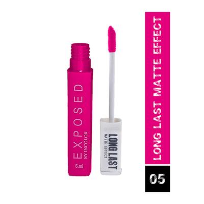 Exposed By Incolor Long Last Matte Effect Lip Gloss 05 6 Ml - Liquid Lipsticks