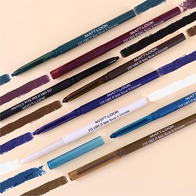 Matt Look Eye Love It Kohl Pencil Eyeliner & Kohl Kajal Forest Green-04 0.2 gm - Eyebrow Pencils & Enhancers