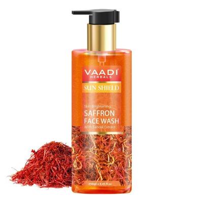 Vaadi Herbals Skin Whitening Saffron Face Wash With Sandal Extract 250 ml - Face Wash & Cleansers