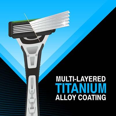 Vi-John Master Stroke Ultra Pro 5 Blades Titanium Coating with Aloe and Vitamin E 1's - Razors & Cartridges