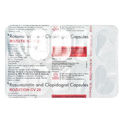 ROZUTION CV 20 Capsule 10's - Blood Clot-Ant