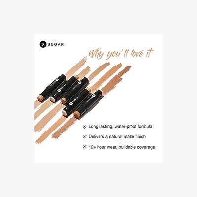 SUGAR Cosmetics Ace Of Face Foundation Stick - 20 Galao 12gm - Foundation