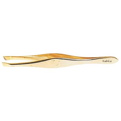 Babila Tweezer Slant Tip Silver-Tw-V06 1's - Tweezers