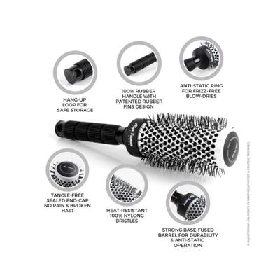 Alan Truman White Ceramic Blow-Drying Brush-Large 0.25 ml - Hair Brushes