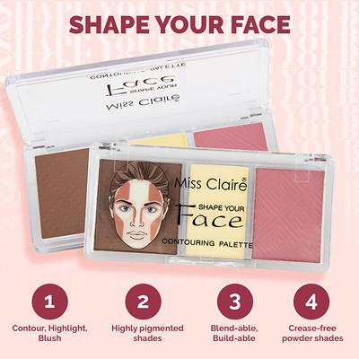 Miss Claire Shape Your Face Contouring Palette - 01 14 Gm - Foundation