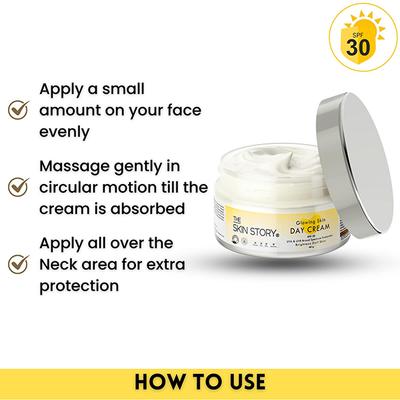The Skin Story Glowing Skin Day Cream SPF 30 40 gm - Face Sunscreen