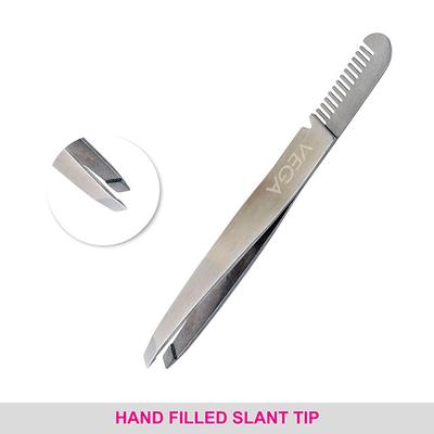 Vega Gorgeous Green Tweezer - Slant Tip (TW - 07) 20 gm - Tweezers