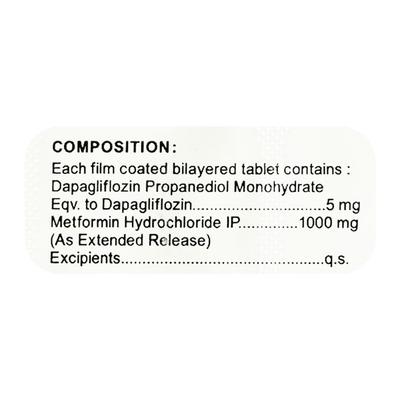 DAPABEST M 5/1000 Tablet 10's - Diabetes-Ant