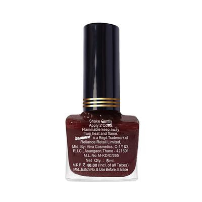 Glimmer Ne Fes Maroon 5Ml Btl M 12 ml - Nail Polish