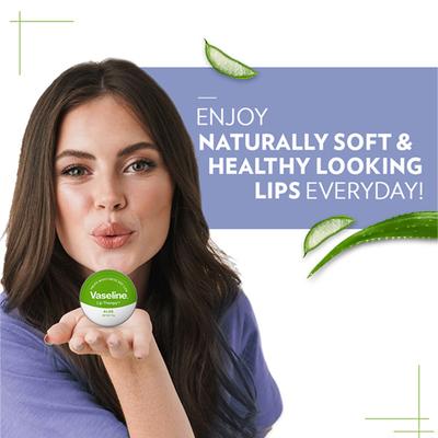 Vaseline Lip Tins Aloe 17 gm - Lip Scrubs