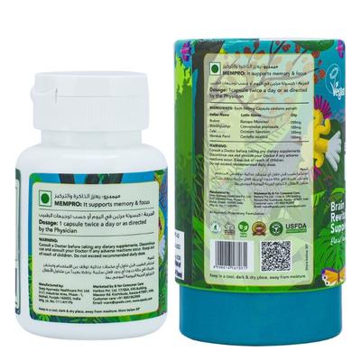 Qaadu Extract Based Mempro 500mg Capsule 60's - Speciality Medicines