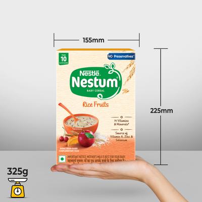 Nestle Nestum Stage 3 (10-24 Months) Powder 300 gm - Rice Fruits (Refill Pack) - Baby And Infant Supplements