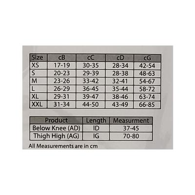 Tynor D.V.T Stocking Below Knee (Pair) (M) (29-34cm) - Knee/Leg Supports