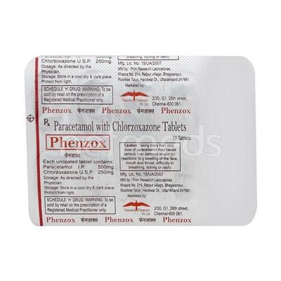 Phenzox Tablet 10'S - Muscle Cramps/Spasticity-Mus