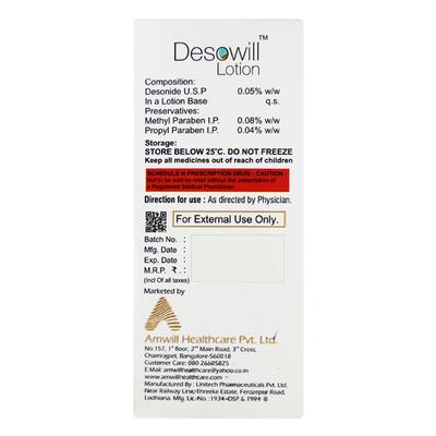 DESOWILL Lotion 30ml - Skin Infections-Toc