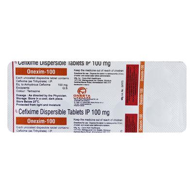 ONEXIM 100 Tablet 10's - Bacterial Infections-Cep