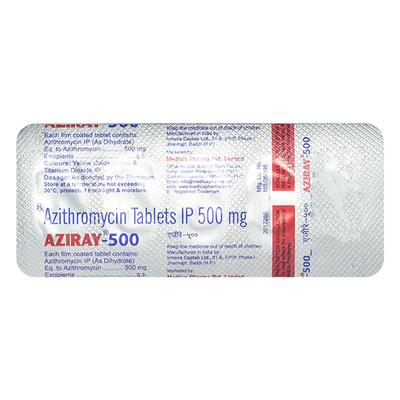 AZIRAY 500 Tablet 5's - Bacterial Infections-Mac