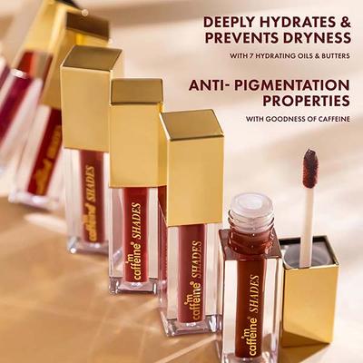 mCaffeine Shades Velvet Blur Matte Liquid Lipstick- 12 Hrs Stay & Lightweight- Passionate Crimson 4 ml - Liquid Lipsticks