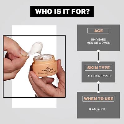 House of Beauty Under Eye Cream For Dark Circles, Fine Lines & Hydrating with Hyaluronic 30ml - Under Eye Creams & Serums