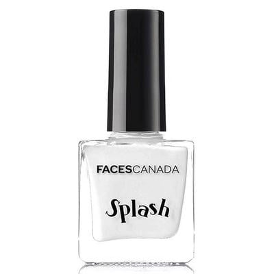Faces Canada Splash Nail Enamel White O White 14 8 Ml - Nail Polish
