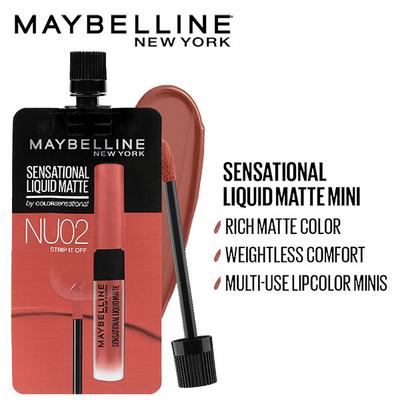 Maybelline Sensational Liquid Matte Mini - Strip it off 2 ml - Liquid Lipsticks