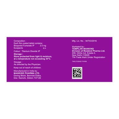 BISONICUS 2.5 Tablet 10's - Hypertension-Bet
